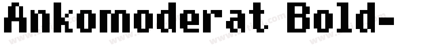 Ankomoderat Bold字体转换